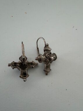 Ornate  Cross Dangle Earrings